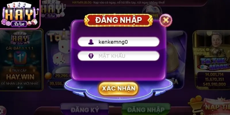 Nhập tài khoản đúng chuẩn tránh sai lệch